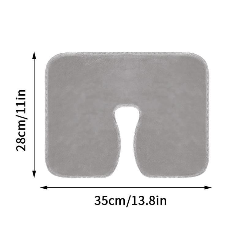 Microfiber Head Pad Towels U-Shaped Facial Pillow Covers Thickened Headrest Cushion Facial Care Beauty Spa Massage Supplies
