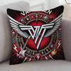 Rock Band Van Halen Cartoon Series Square Pillowcase Soft Waist Sofa Cushion Cover Bedroom Room Pillowcase