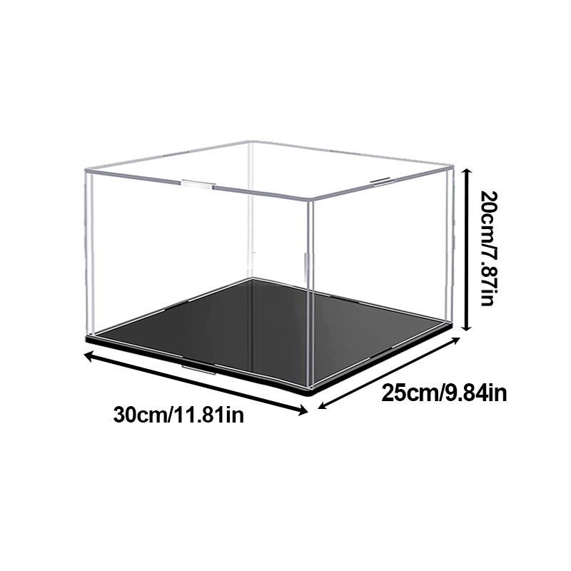 Transparent Storage Box Acrylic Model Display Box Countertop Box Organizer Stand Dustproof Protection Showcase for Action Figures/Toys/Collectibles