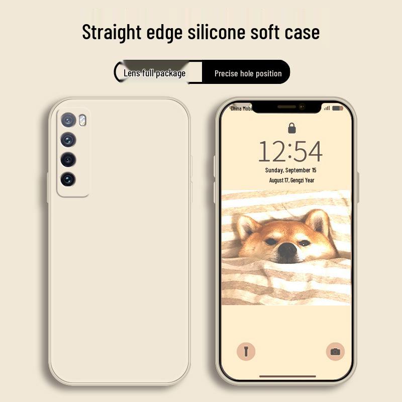 Huawei Nova7 Liquid Silicone Protective Phone Case - Full Coverage, Anti-Drop, Unisex Design