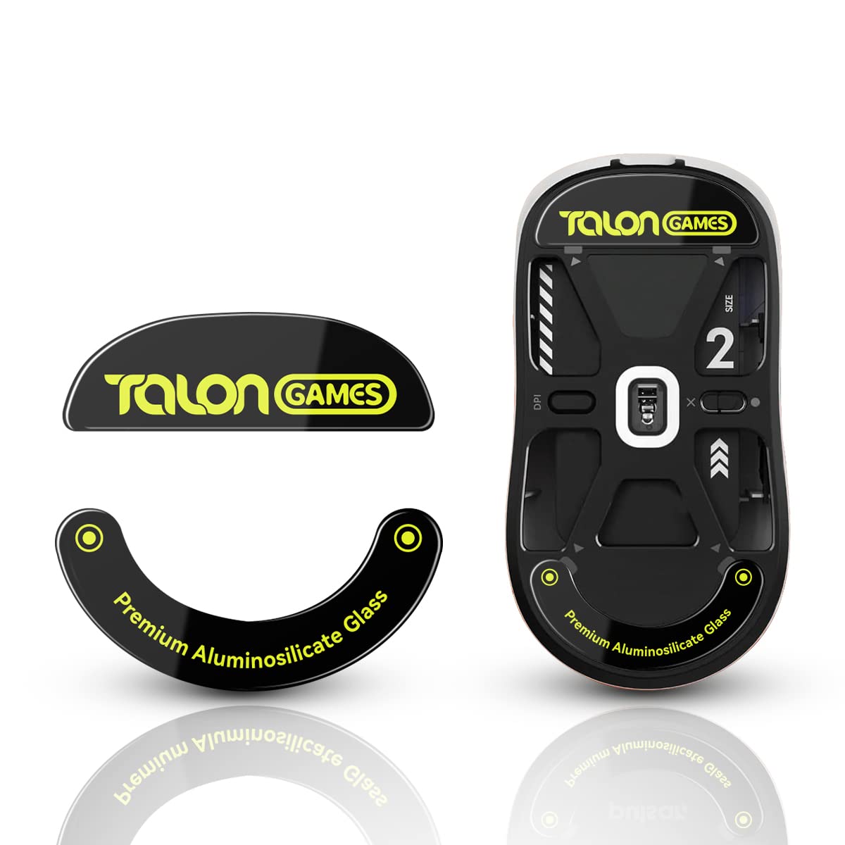 

Glass TALONGAMES Mouse Feet for Pulsar X2 X2 Mini Gaming Mouse Rounded High Super Smooth Black Japanese Distributor [Tempered Material] / - чорний