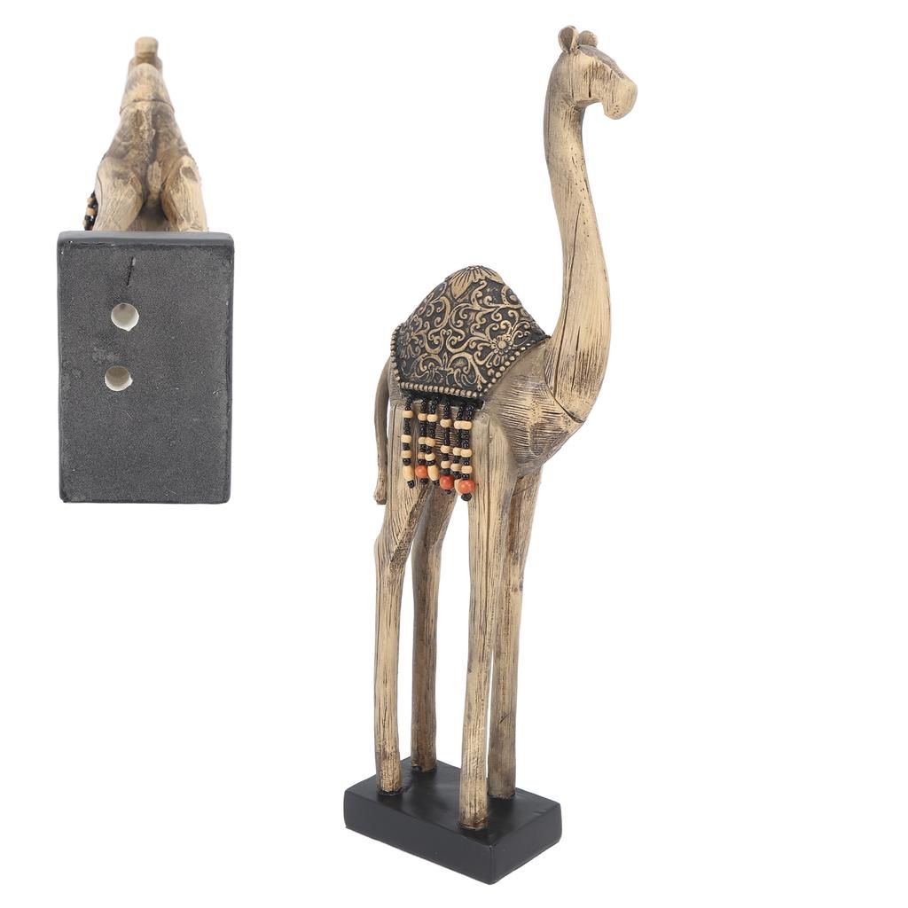 Kamelstatue Künstlerische Kamelskulptur für den Schreibtisch Harz-Kamelstatue Heimdekorationsornament