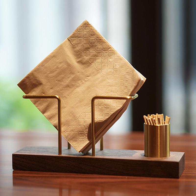 Napkin Stand Stand for Restaurant Dispenser for Restaurant Craft Home Hotel Dispenser for Restaurant Vertical Multi-Function with Cutlery Box | Napkin