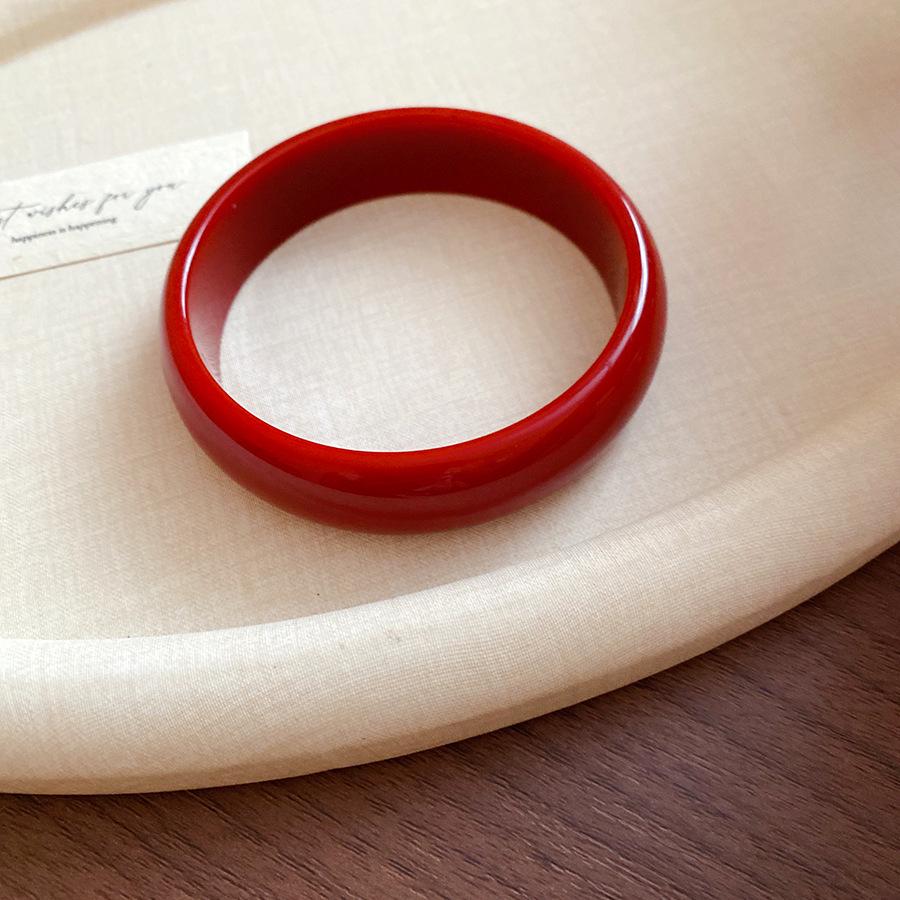 Gold-Plated Geometric Open Bangle – Korean-Style, Luxury Retro Bracelet with Unique Design for Women