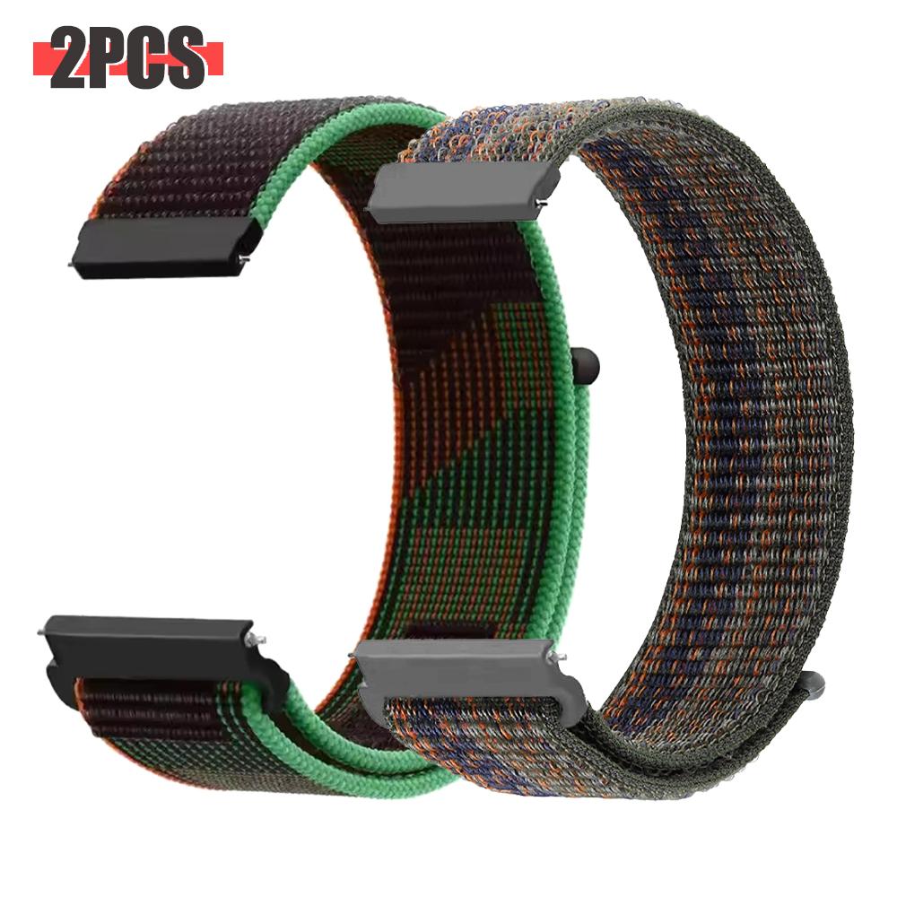 20mm 22mm Nylon-Schlaufenband Für Amazfit GTR 4 3 2/GTS 4 2 mini/Bip 6 Armband Garmin Forerunner 570 265 255 165 Armband Sportarmbänder