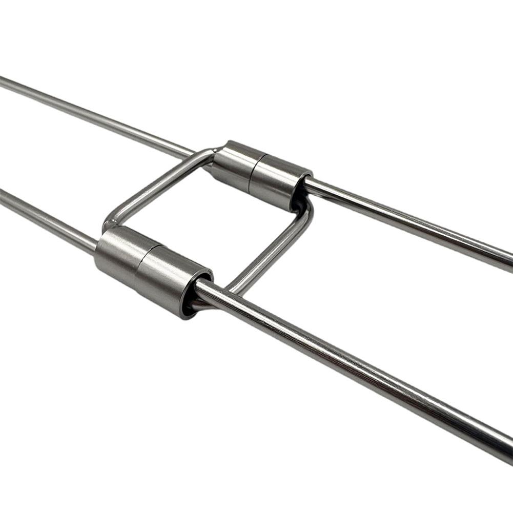 RV Refrigerator Bar Stainless Steel Adjustable Fridge Tension Rod Holds Food Drinks In Place,Tension-Style 35.5-65CM Kitchen Kit