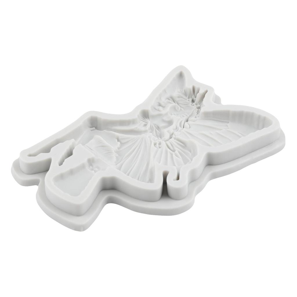 Flower Fairy Silicone Molds Flower Fairy Fondant Mold Cake Decorating Tools Cupcake Topper Chocolate Candy Craft Gum Paste Polymer Clay