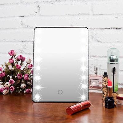 LED-Licht Schminkspiegel mit Lichtlampe Tragbar Touchscreen Kosmetikspiegel Beauty Schreibtisch Schminktisch Standspiegel Neu