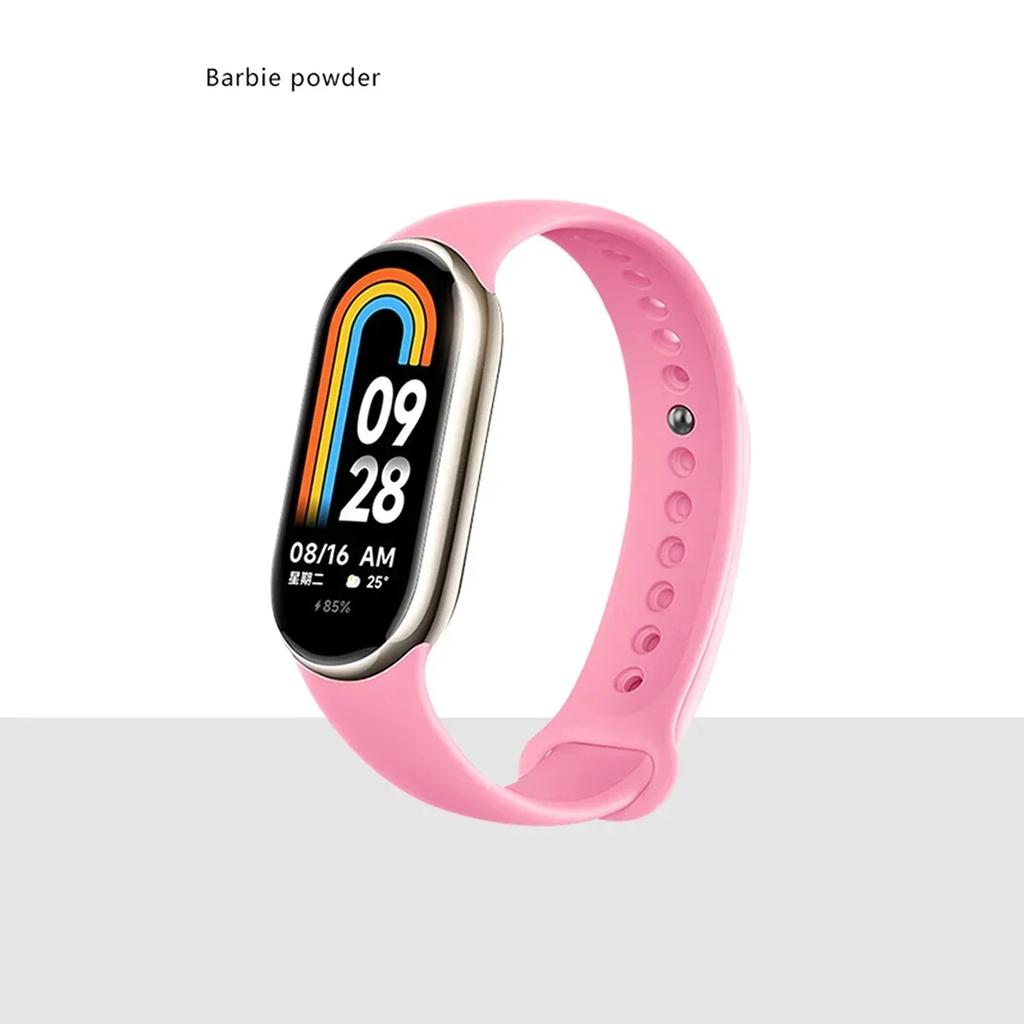 Silicone Strap for Xiaomi Mi Band 9 8 Strap NFC Sports Rubber Bracelet Wristband Pulseira Correa Smart for Mi Band 8/9 Accessory