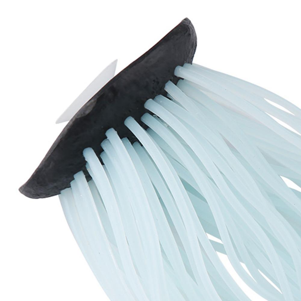 Luminous Feature Artificial Sea Anemone Silicone Suction Cup Aquarium Fish Decor Artificial Plant Fish Tank Decor
