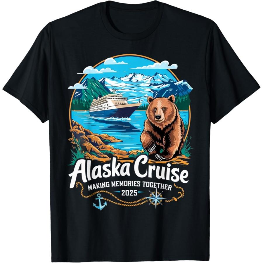 Matching Family Friends and Group Alaskan Alaska Cruise 2025 T-Shirt(2) S