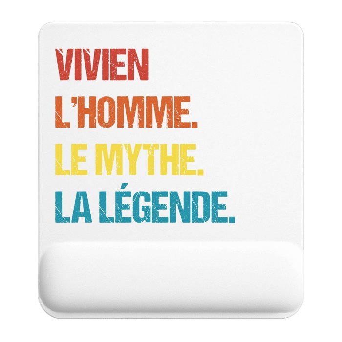 Tapis de souris - PLANETEE - Vivien Mythe Légende Vintage - 22x18 cm - Épaisseur 3 mm - Surface lisse antidérapante