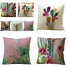 Timeless Tropical Flower Cactus Cushion Cover For Elegant Home Styling