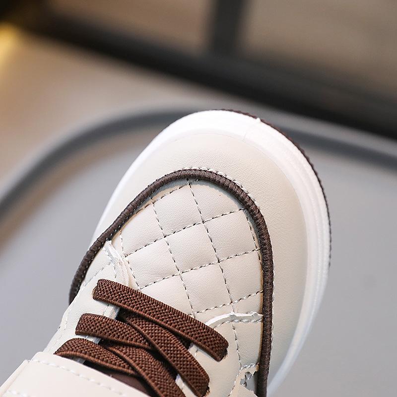 Spring Children's Korean-Style Comfortable Soft Bottom Skateboard Shoes High-Top Velcro Boys 'And Girls' Sneakers