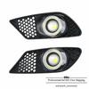 For Mercedes Benz W204 C230 C300 C350 LED Bumper Fog Lights W/ Cover Angel Eye