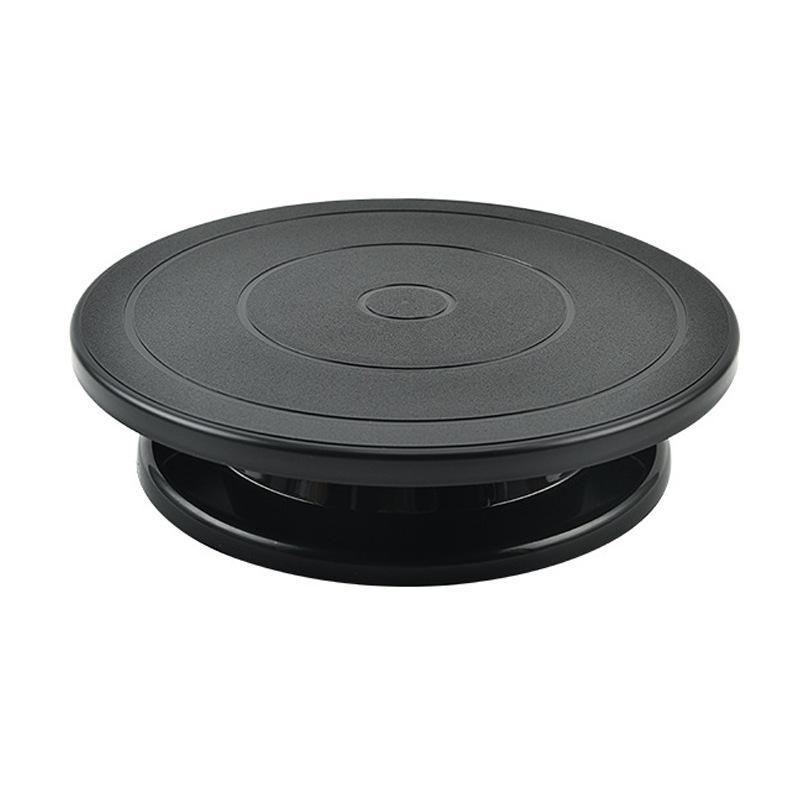 Plastic Cake Decorating Turntable Non Slip Base Smooth Rotation Perfect For Home Baking Pastry Making