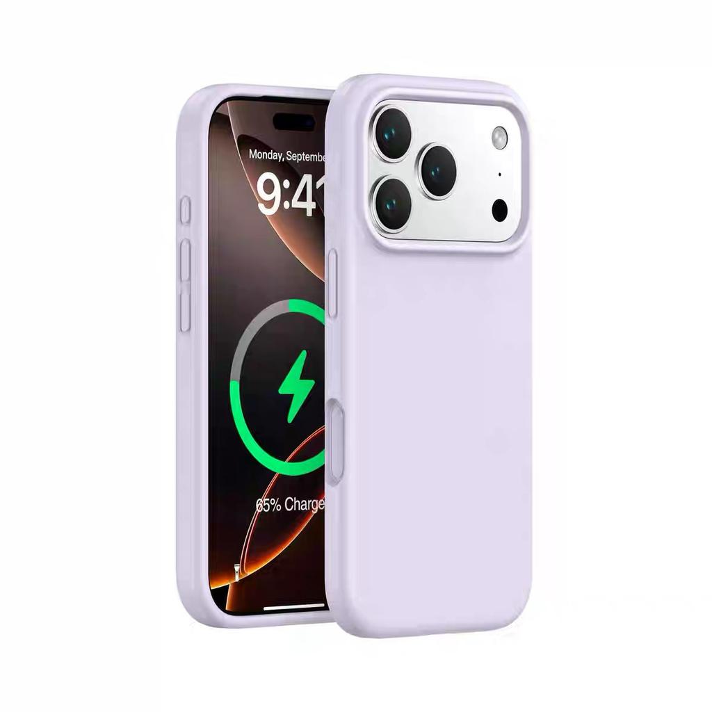 Applicable To IPhone17 Built In Magnetic Phone Case Liquid Silicone Apple 16proMax Skin Friendly 15 Protection Case