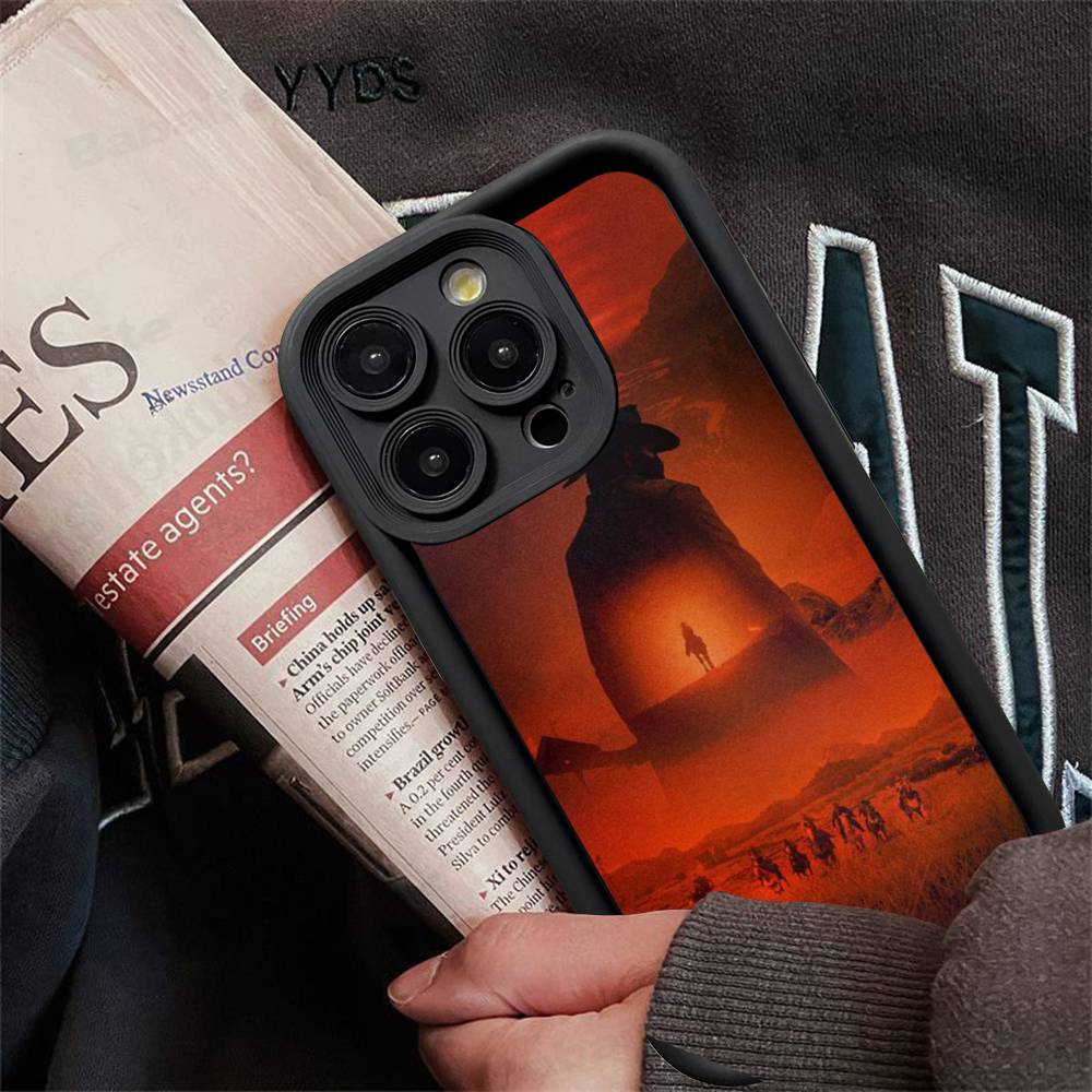 Red Dead Redemption RDR 2 Phone Case For iPhone 17 16 15 13 11 12 14 Pro Max Plus Silicone Cover Shell