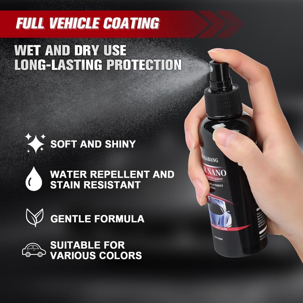 1/2/3 Stück Auto Nano Reparaturspray Schnelle Reparatur Kratzer Reparatur Polierspray für Autoaufbereitung Glasbeschichtung Autopolitur