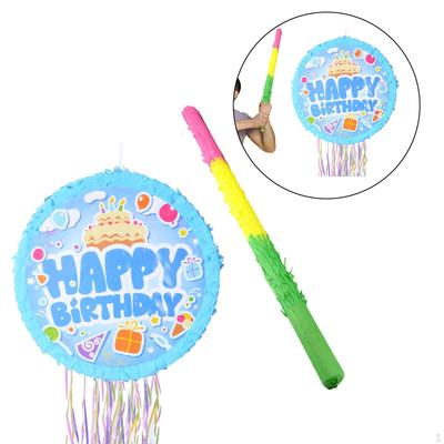 Zieh-Pinata mit Stock Nachfüllbar Leer Kreativer Halter Party-Spiel Requisite Spielzeug für Mädchen