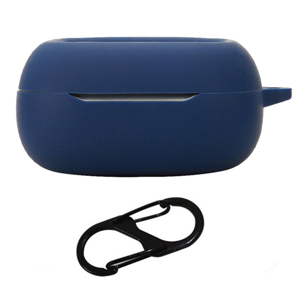 

For JBL Live Beam 3 Silicone Case Bluetooth-compatible Earphone Protective Cover with Hanging Buckle E