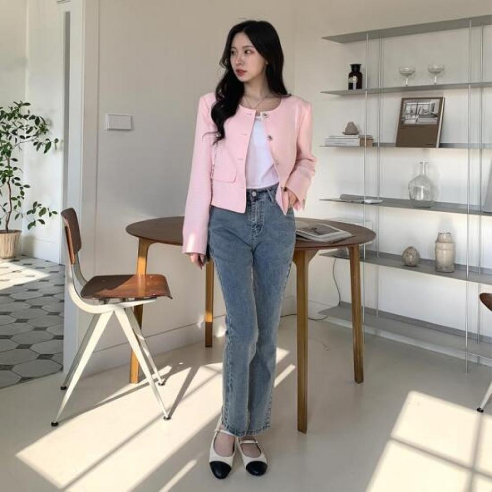 New ArrivalS Open Run Women S ShanoolSha Spring Crewneck Tweed Jacket