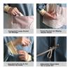 Jinghuisichuang Keuken Schort [Vlekbestendig, Oliebestendig, Lange Mouwen] Wasbaar Duurzaam Dames Schort Werkkleding JH0808