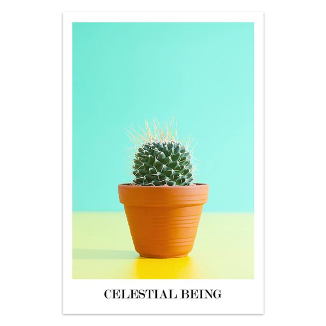 

Скандинавские мультяшные зеленые растения, настенные художественные украшения, кактус, солнцезащитные очки, холст, картины, печать плакатов, фотографии для интерьера, домашнего декора 21cm×30cm NoFrame