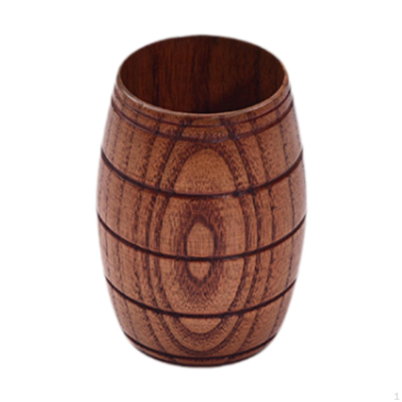 

Пивная кружка в форме бочки, многофункциональная минималистская классическая чашка для чая, деревянная чашка для кофе S without handle