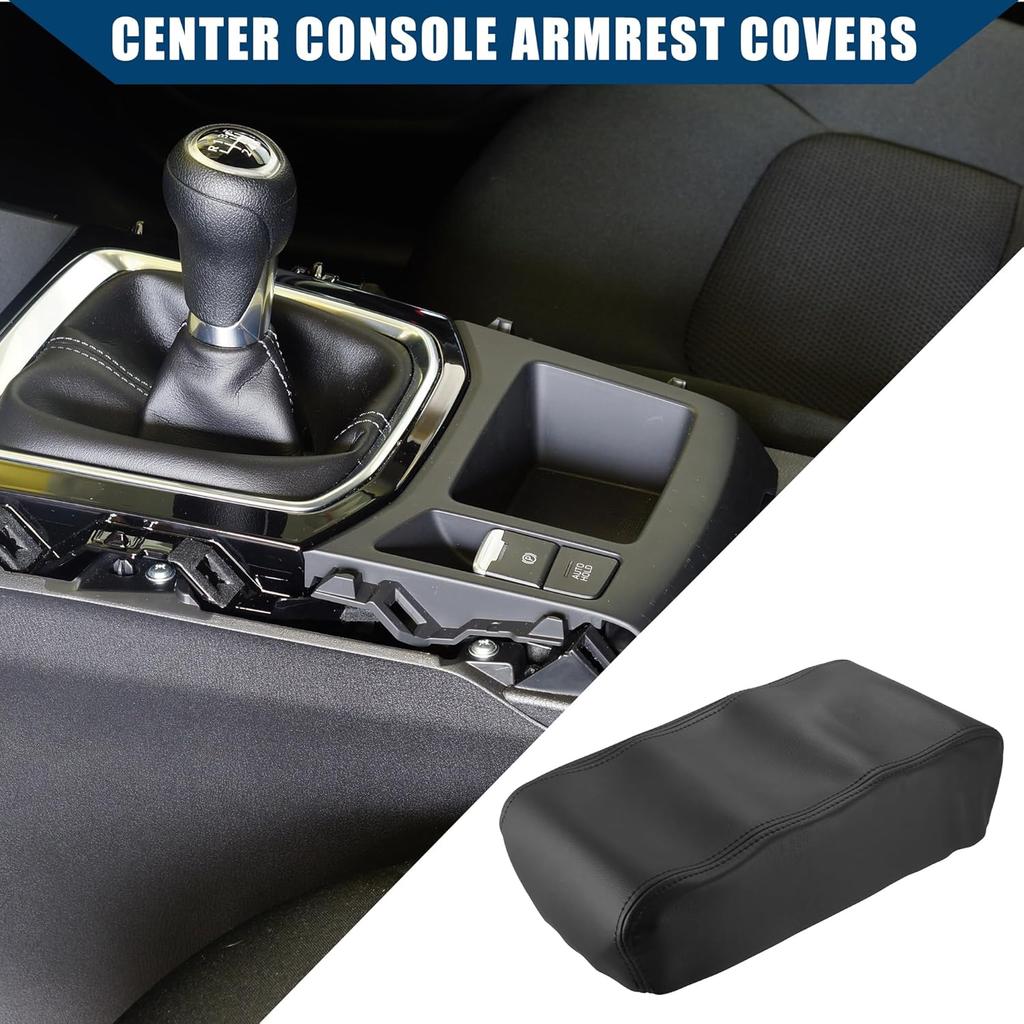 Center Console Armrest Covers for Nissan Pathfinder 1996-2004 / Car Interior Accessories/Durable Faux Leather / 1 Pcs Black