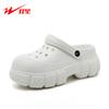 ZB slippers new summer outer wear thick-soled soft-soled two wear heightening hole shoes