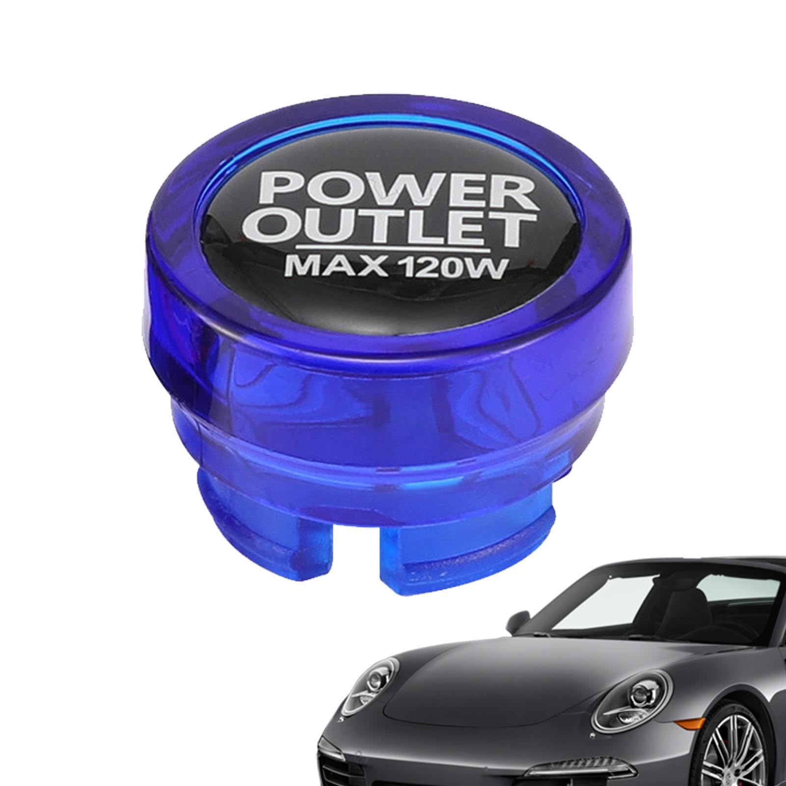 

Cigarette Lighter Cap - Car Lighter Dust Cover | Dustproof Lighter Socket Plug Cover Please refer to the description синий