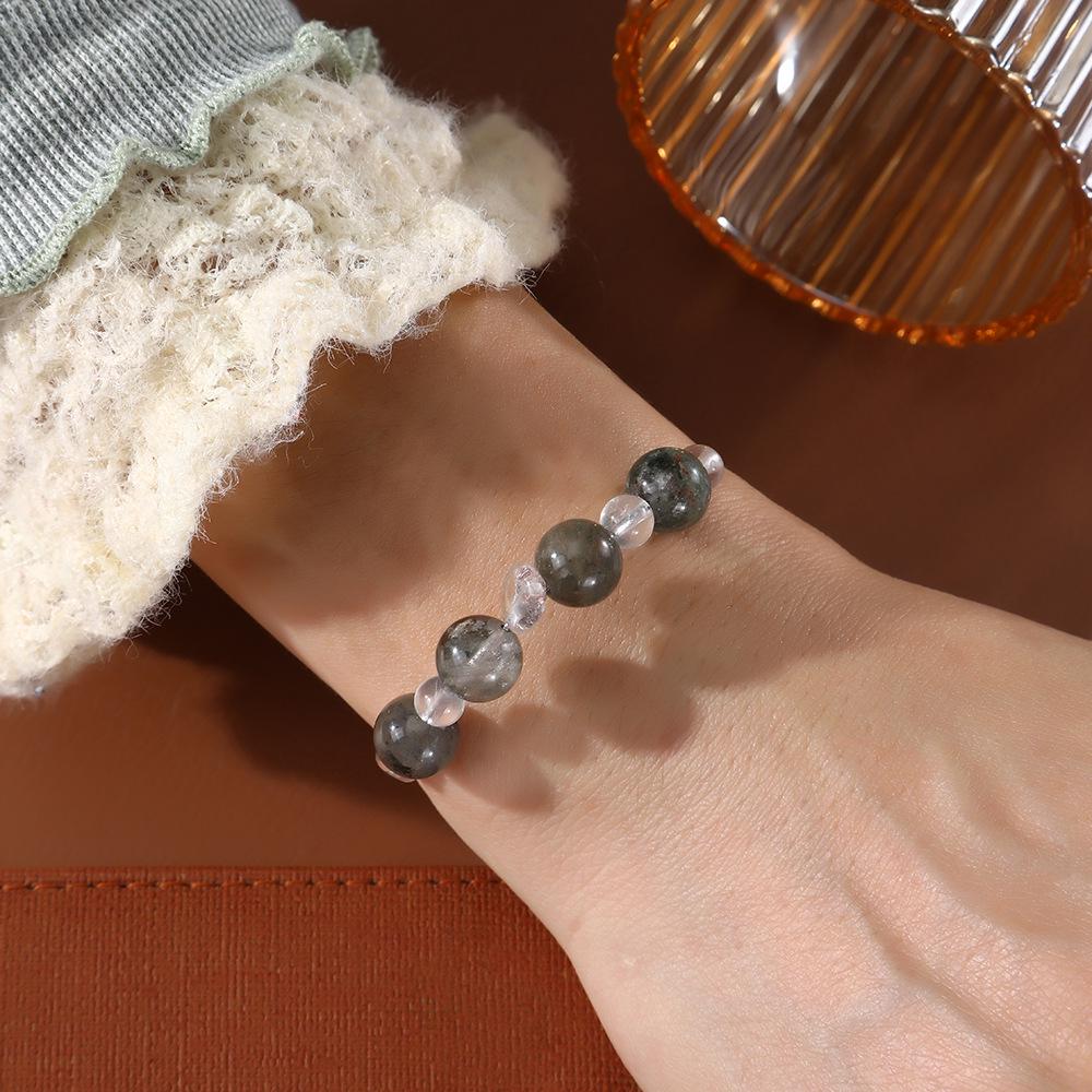Elegant Retro Chinese Crystal Beaded Bracelet - High-End Light Luxury Design