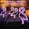 Solar Flamingo Light LED Outdoor Courtyard Lamp Garden Light Waterproof Stake Light Pathway Decor Solar Patio Ground Lantern