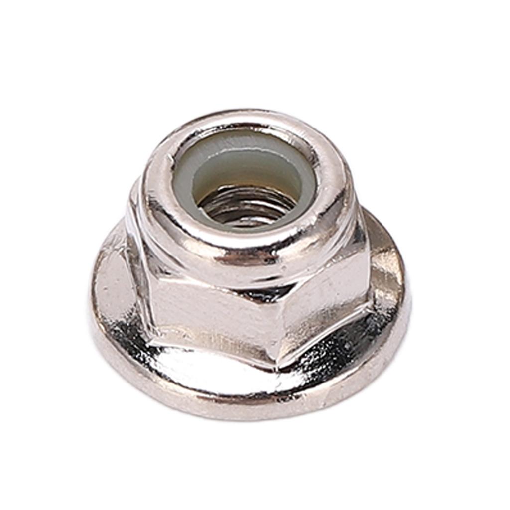 8PCS Metal M4 Wheel Lock Nut Flange Nylon Lock Nuts for Typhon 1Celsius10 RC Car Parts