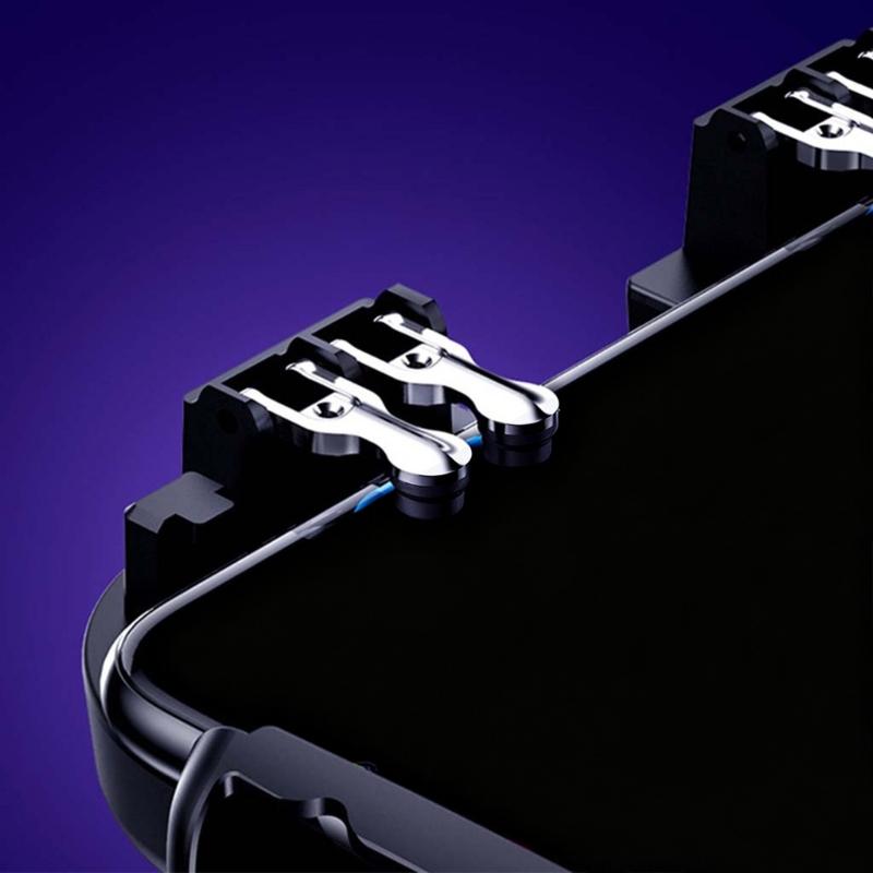 Verstellbarer Mobile Game Controller Vier-Finger-Verbindung Mobile Gaming Trigger 4 Falke Verstellbare Halterung Stecker und für