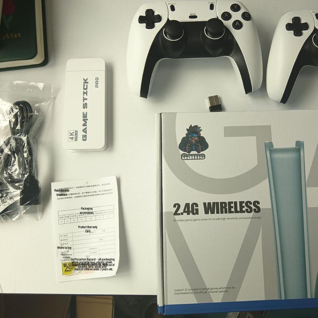 Bezdrátová herní konzole M15 s duálním ovladačem, 20 000 arkádových her, HDMI