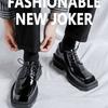 Mens Shoes Fad Casual Daily Leather Shoes Designer Loafers Mens British Style Low Heel Tooling Leather Shoes Zapatos Para Hombre
