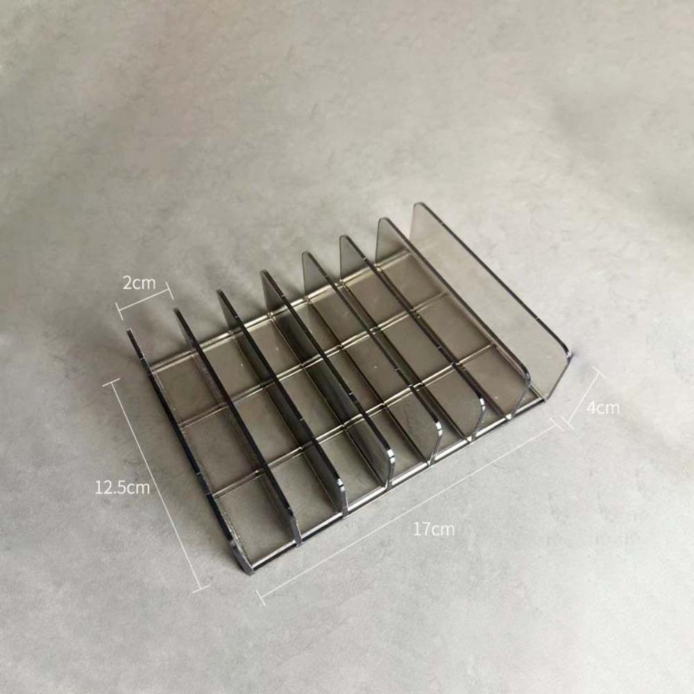 

7 Grid Makeup Holder Multi-Function Tabletop Sorting Rack New Toiletries Storage Rack Bathroom L-Grey