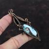 Larimar Pendant Copper Wire Wrapped Pendant Handmade Jewelry Stylish Pendant Copper Jewelry Gemstone Pendant Gift For Him Wire Wrap Jewelry