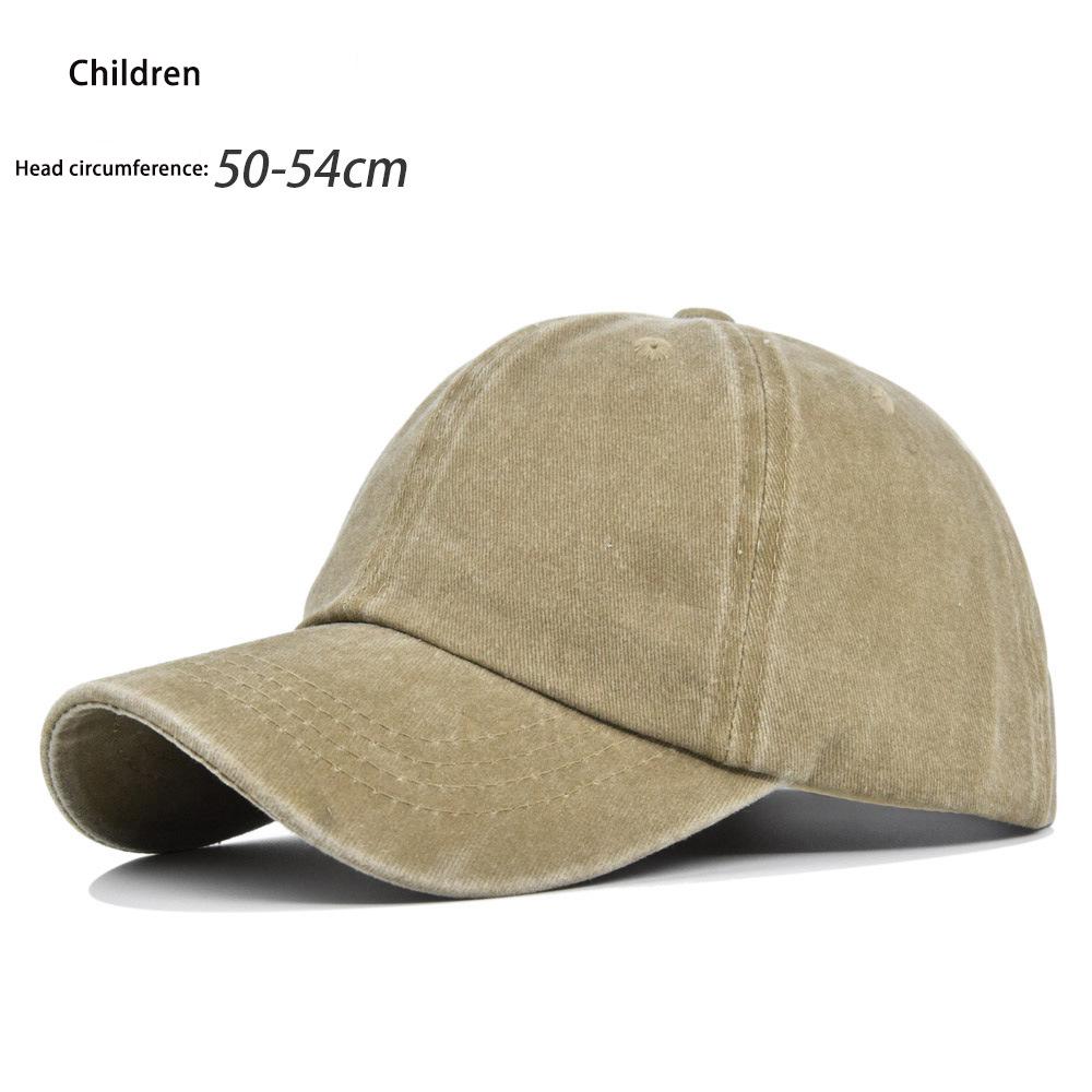 New Solid Children Summer Cap Women Ponytail Baseball Cap Hats Men Baseball Cap Cotton Outdoor Simple Vintage Visor Casual Cap