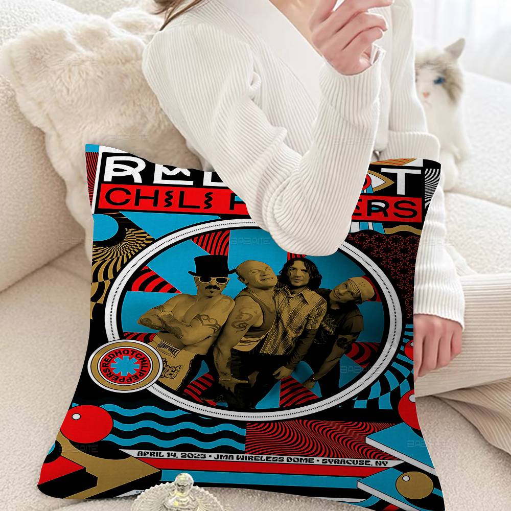 Rock Band Red Hot C-Chili P-Peppers Cushion Cover Polyester Sofa Cushions Decorative Throw Pillows Home Decoration Pillowcover