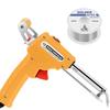Externally & Internally Heated Handheld Soldering Gun with Manual Feed - 60W Soldering Iron Set