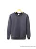 Men's 2025 Korean Style Loose Round Neck Solid Color Long Sleeve Hoodie