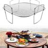 304 Stainless Steel Square Air Fryers Basket Insert Dishwasher Safe Grill Rack For Cooking Baking And Food Dehydration