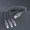 3-in-1 100W Cables 6A Fast Charging USB To Type-C Micro Wire Data Cord For Samsung Xiaomi iPhone Quick Charge USB Type C Cable