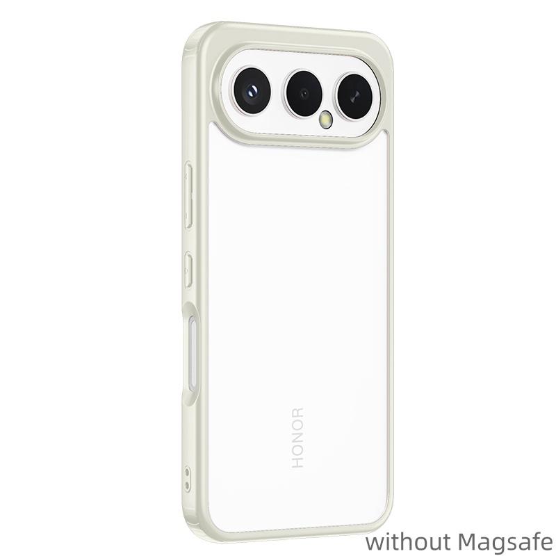For Honor 500 and 500 Pro Case Magsafe Frosted Semi-transparent Baby Skin Touch Raised Camera Lens Lips Guard Hybrid Soft Cover