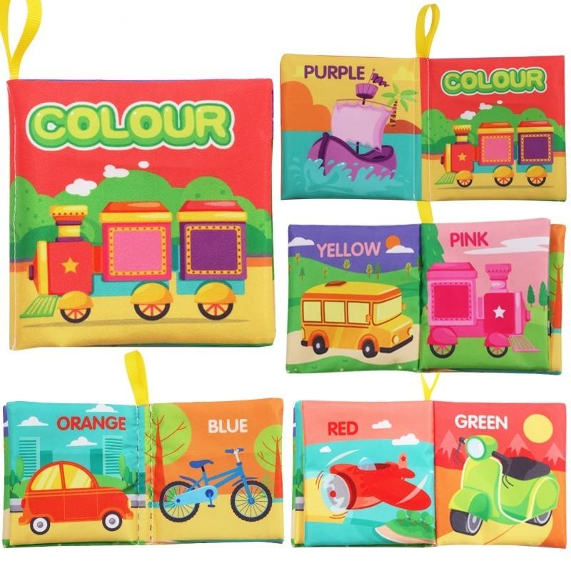 

Baby Sensory Interactive Palm Early Education English Cloth Book Traffic Fruits Vegetables Numbers Shapes With Sound Paper Cloth Book Traffic