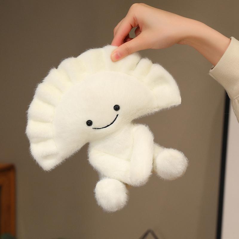 Cute Polish Dumplings Plush Toy Delicious Food Pillow Bedhead Sofa Bedroom Pillow Cushion Dormitory Bed Backrest Gift For Friend