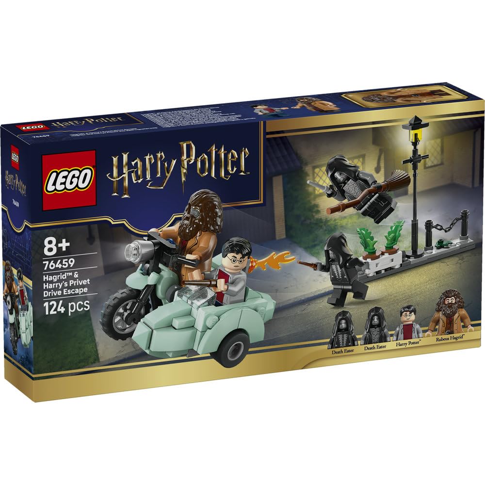 LEGO Harry Potter Hagrid & Harry's Escape from Privet Drive Toy - Birthday Present, Building Blocks, Boys, Girls, Children Ages 8, 9, 10, Elementary S
